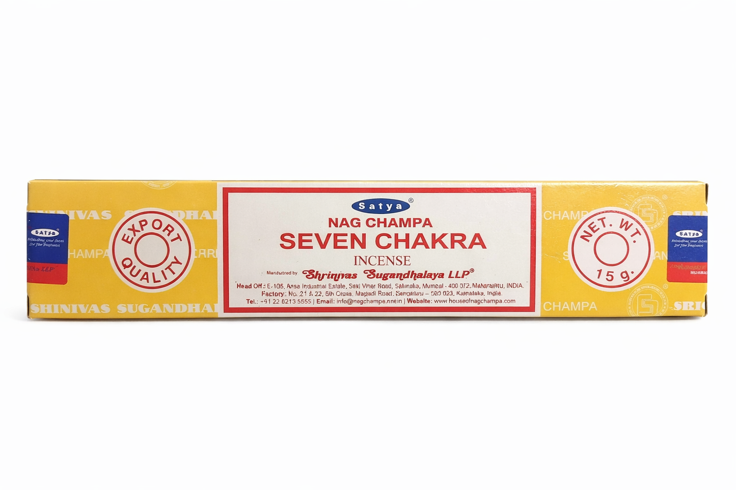 Incenso Indiano Satya Seven Chakra Massala – Alinhamento dos Chakras