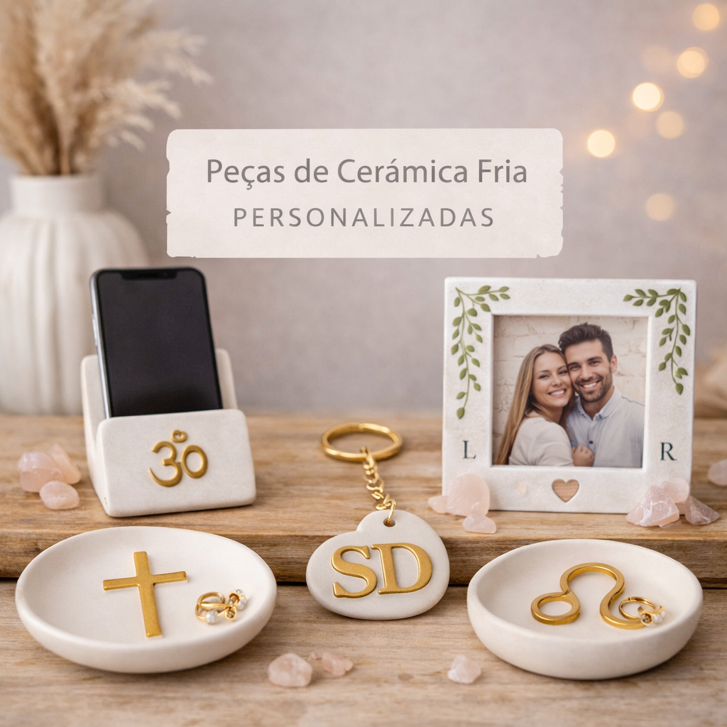 Peças em Ceramica Fria personalizadas sob encomenda