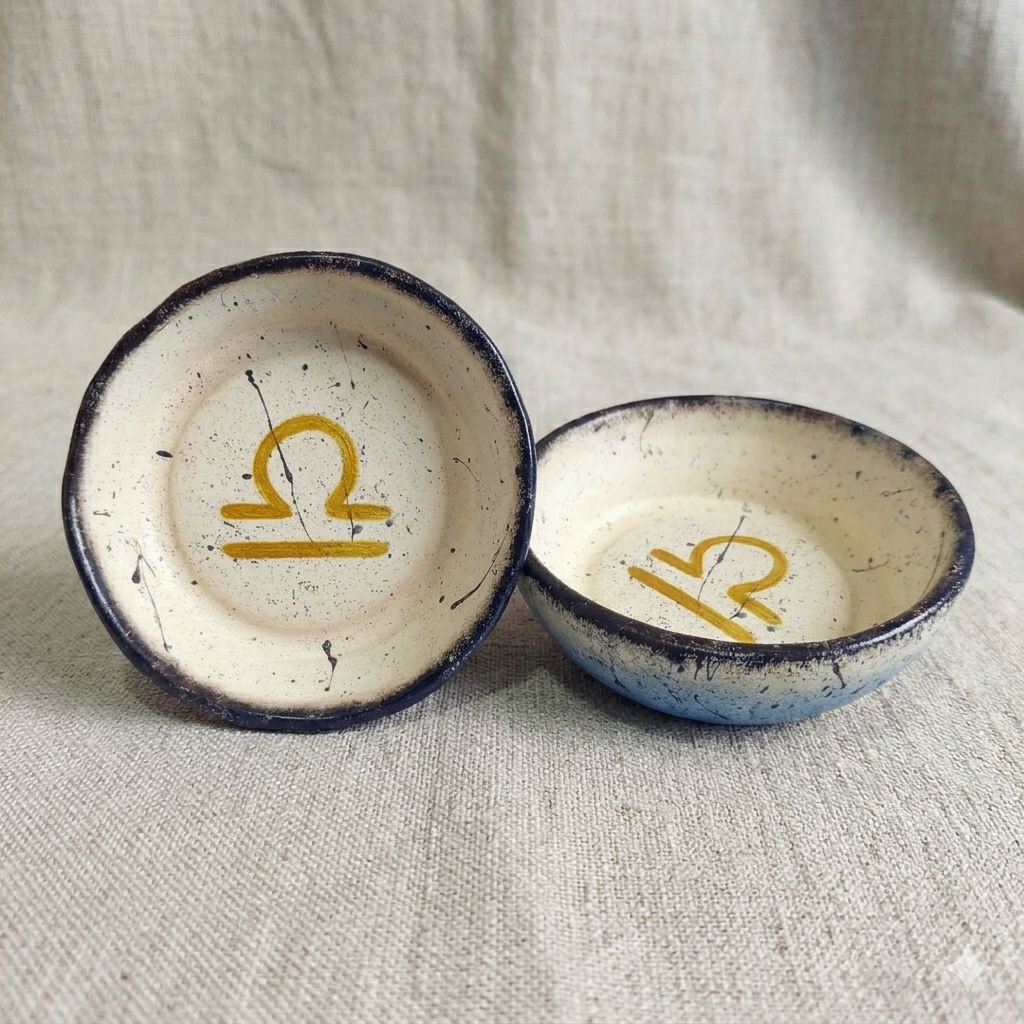 Porta Treco Signos em Cerâmica Fria - Feito à Mão