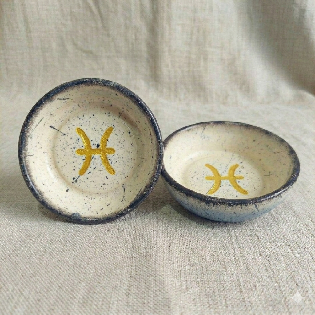 Porta Treco Signos em Cerâmica Fria - Feito à Mão