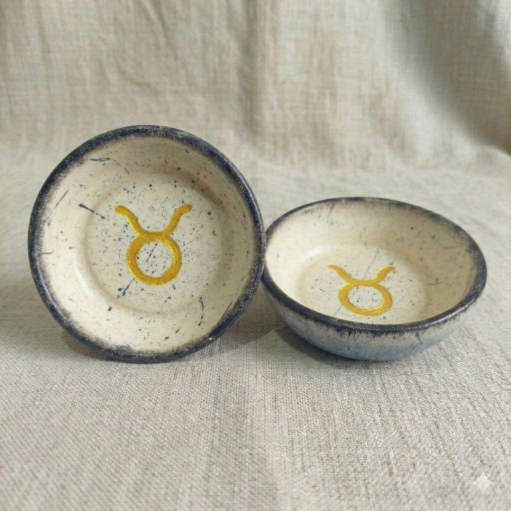 Porta Treco Signos em Cerâmica Fria - Feito à Mão