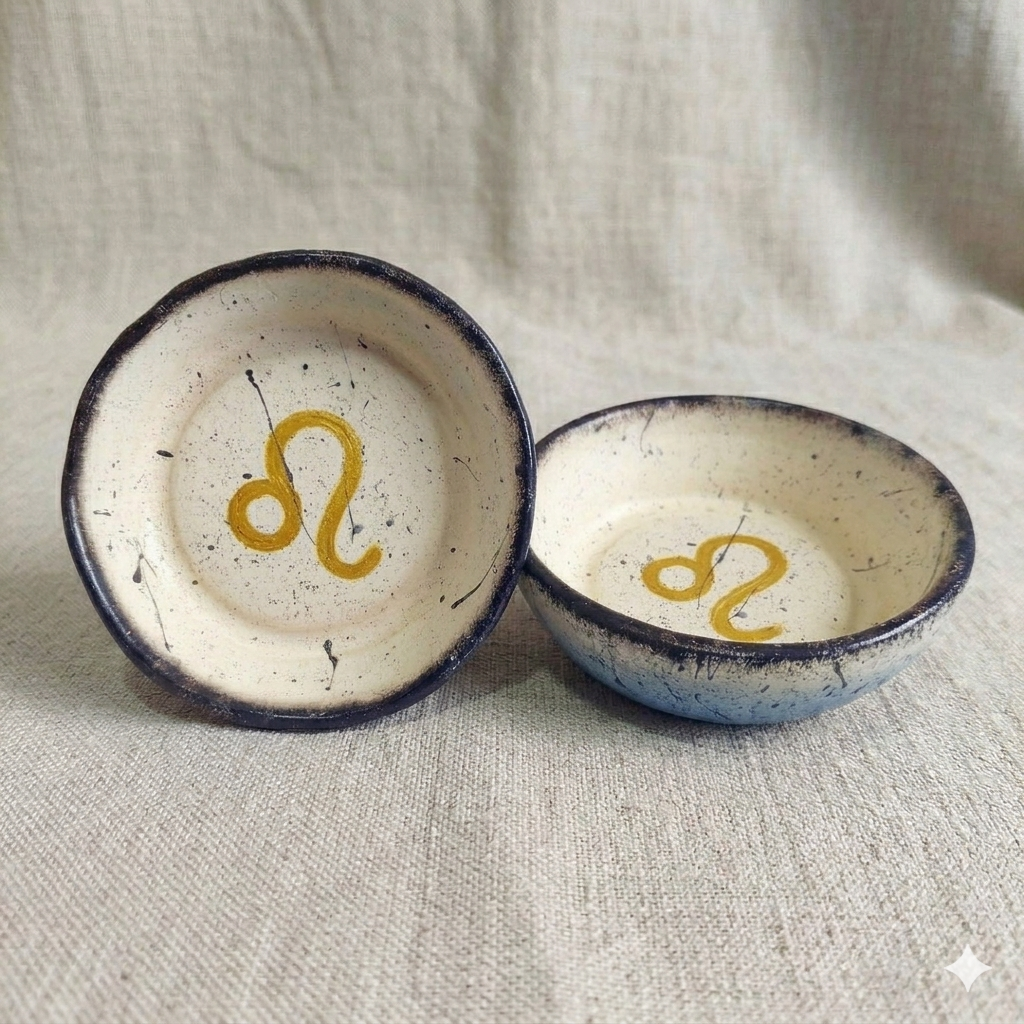 Porta Treco Signos em Cerâmica Fria - Feito à Mão