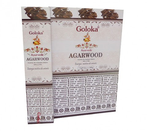 Incenso Indiano Goloka Ayurvedic Agarwood (Oud) Massala – Equilíbrio e Sofisticação