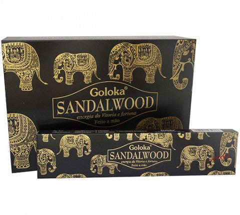 Incenso Indiano Goloka Sândalo (Sandalwood) Massala – Paz Interior e Boas Energias