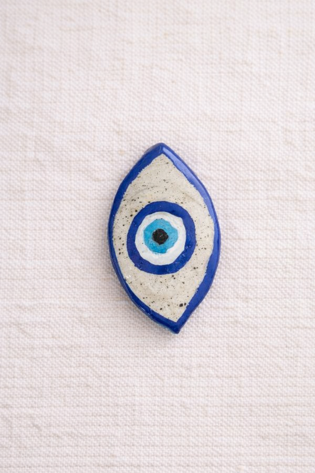 Incensário Olho Grego em Cerâmica - Feito à Mão