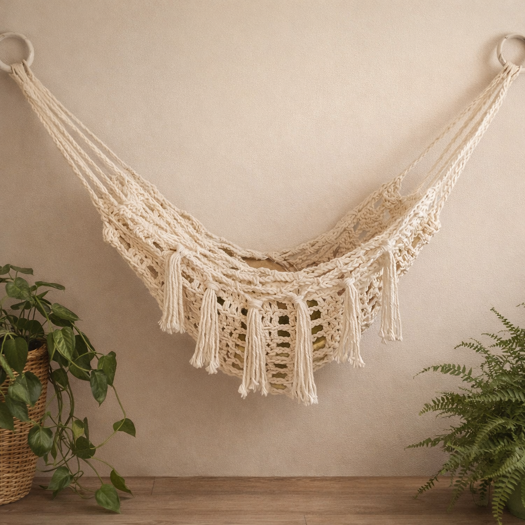 Rede Fruteira de Crochê