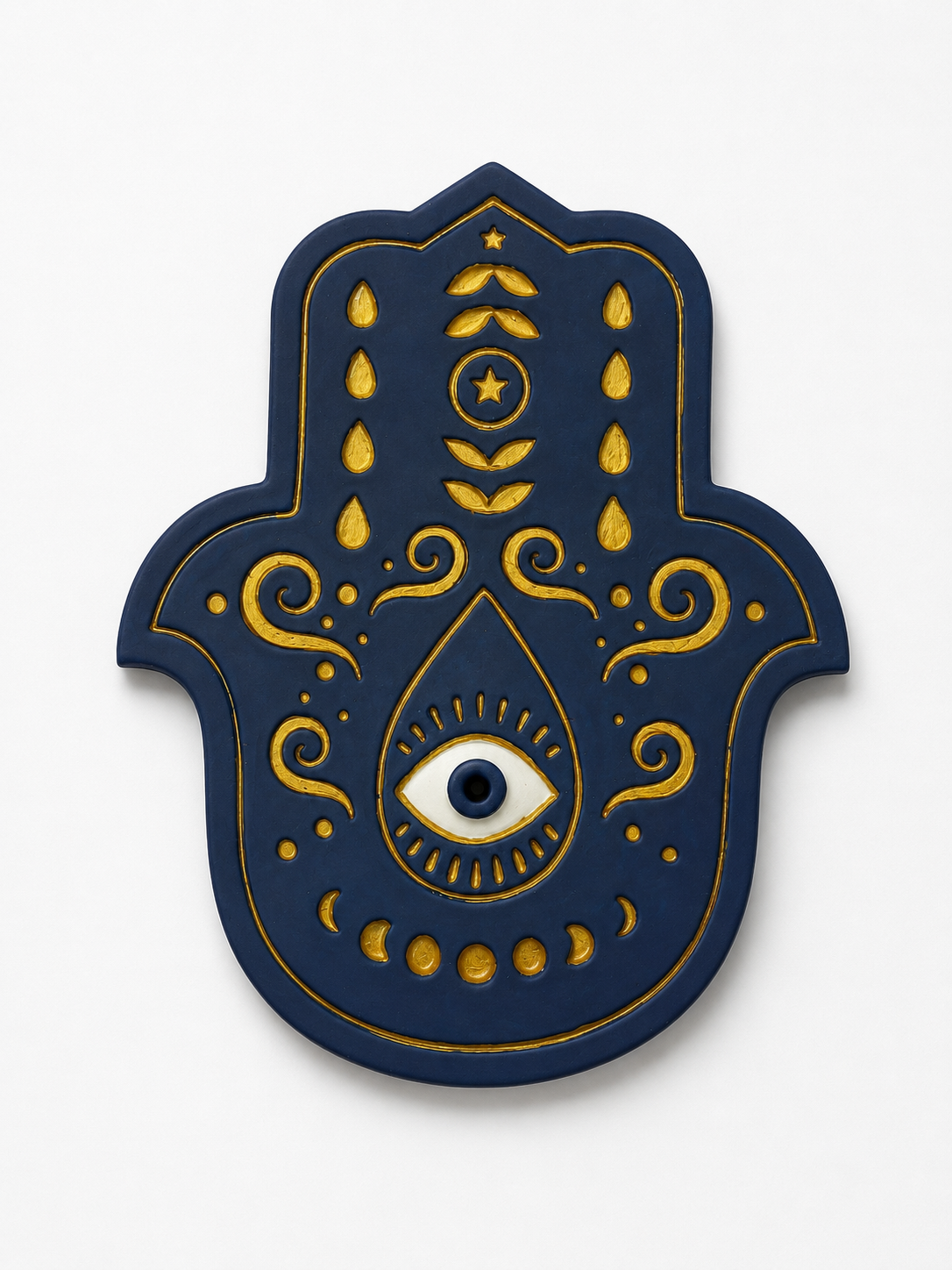 Mão de Fátima Hamsa Artesanal para Parede