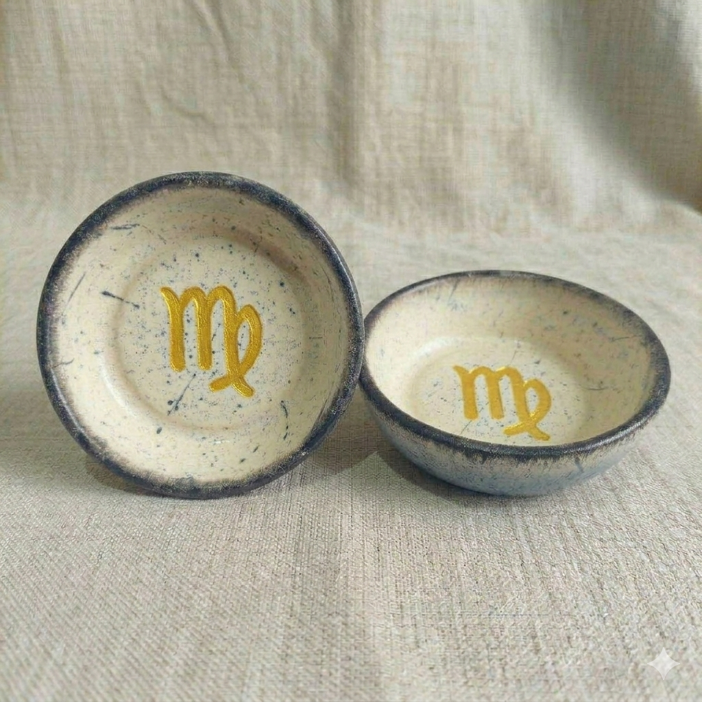 Porta Treco Signos em Cerâmica Fria - Feito à Mão