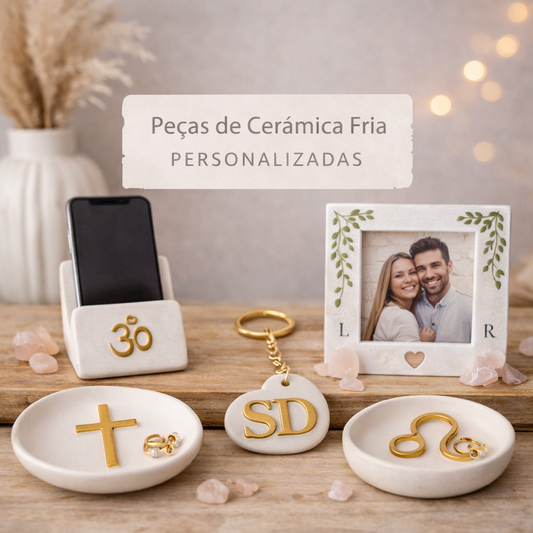 Peças em Ceramica Fria personalizadas sob encomenda