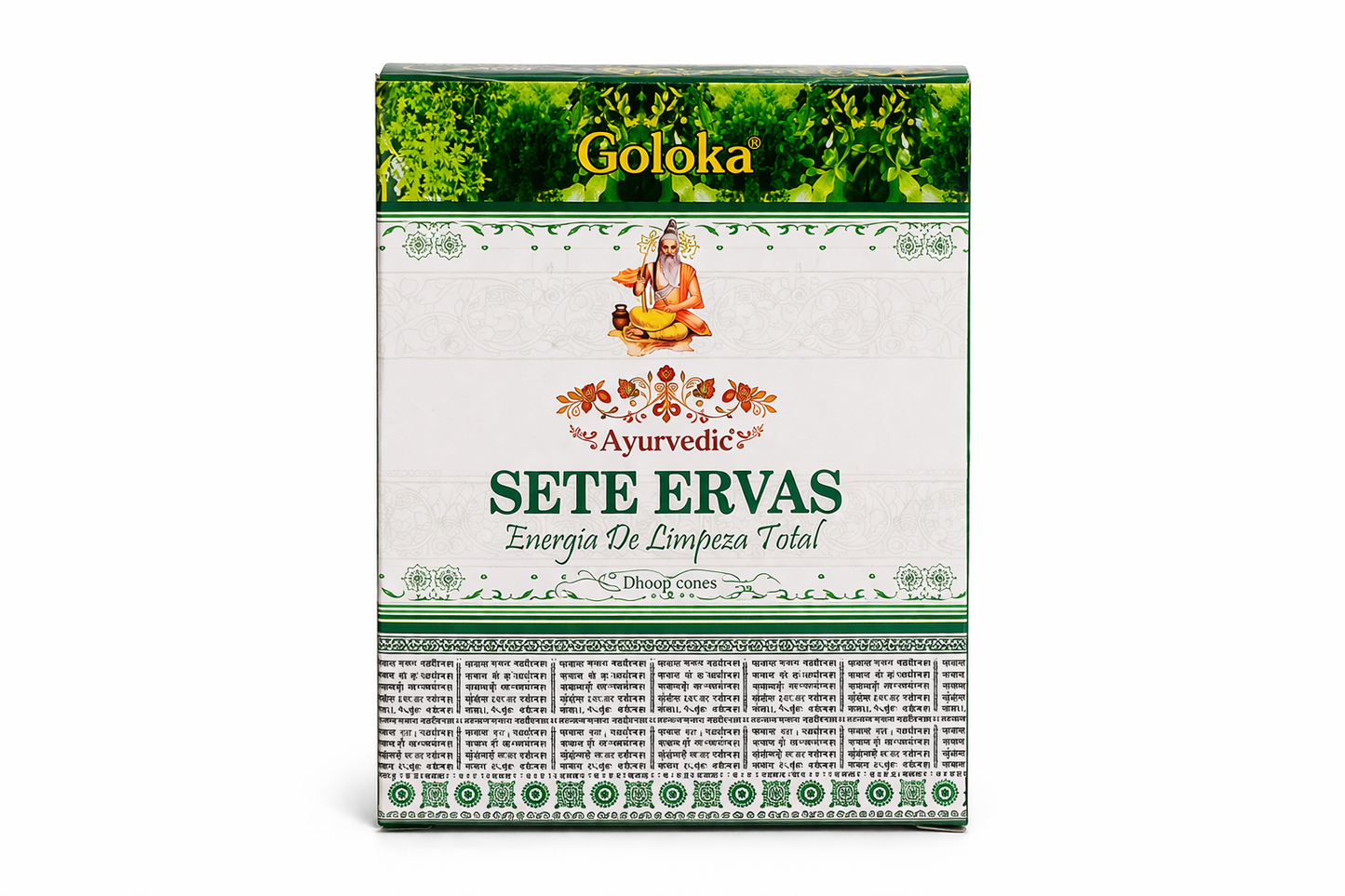 Defumador Aromático Goloka Sete Ervas – Limpeza Energética e Proteção