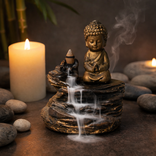 Incensário Cascata Buda