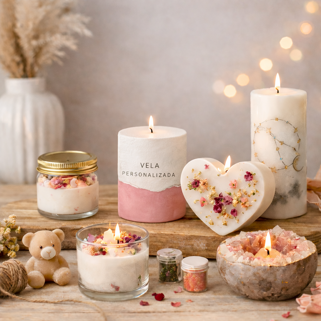 Velas personalizadas sob encomenda