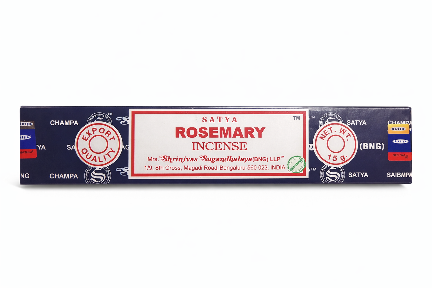 Incenso Indiano Satya Alecrim (Rosemary) Massala – Renovação e Energia Positiva