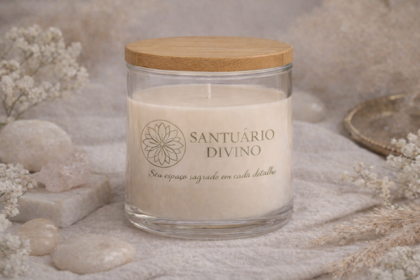 Vela Perfumada Palo Santo – Aterramento e Limpeza Energética 100g