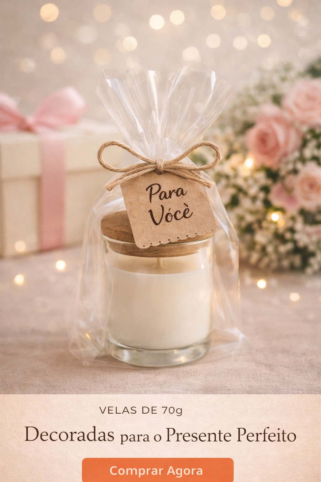 Velas personalizadas sob encomenda