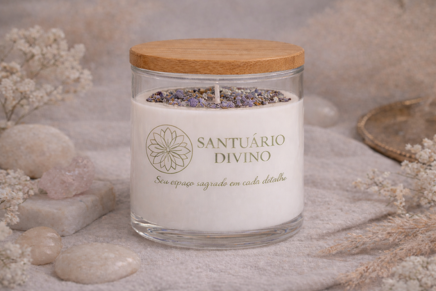 Vela Perfumada Paz e Relaxamento – Lavanda 100gr